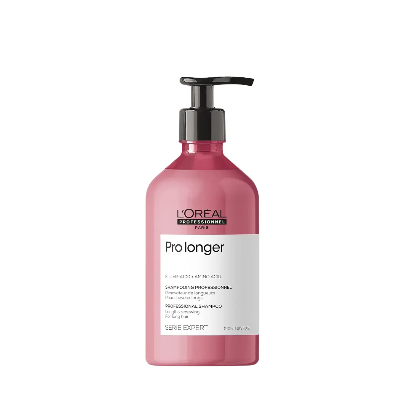 Champú L'Oréal Pro Longer – Reduce la Rotura, Aporta Volumen y Brillo Extremo 500 ml